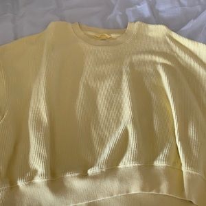 aerie corded cropped sweatshirt